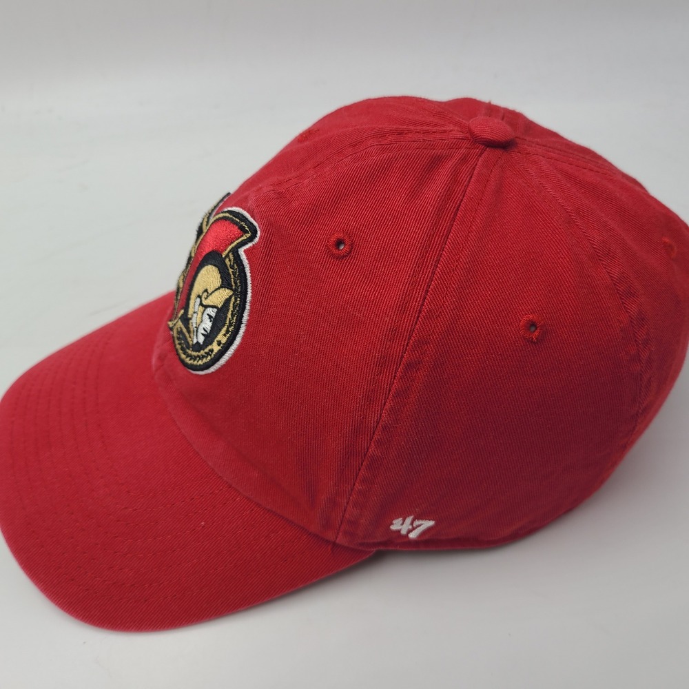 Ottawa Senators Hat Strapback 47 Brand Clean Up Red NHL Hockey Casual Cotton Men - Picture 5 of 11